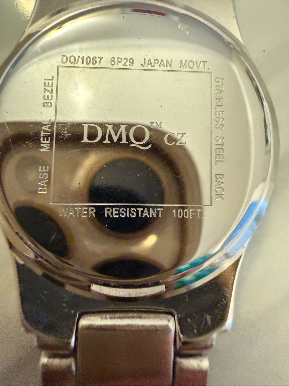 DMQ Cubic Zirconia-Accent Bracelet Watch - Picture 5 of 10